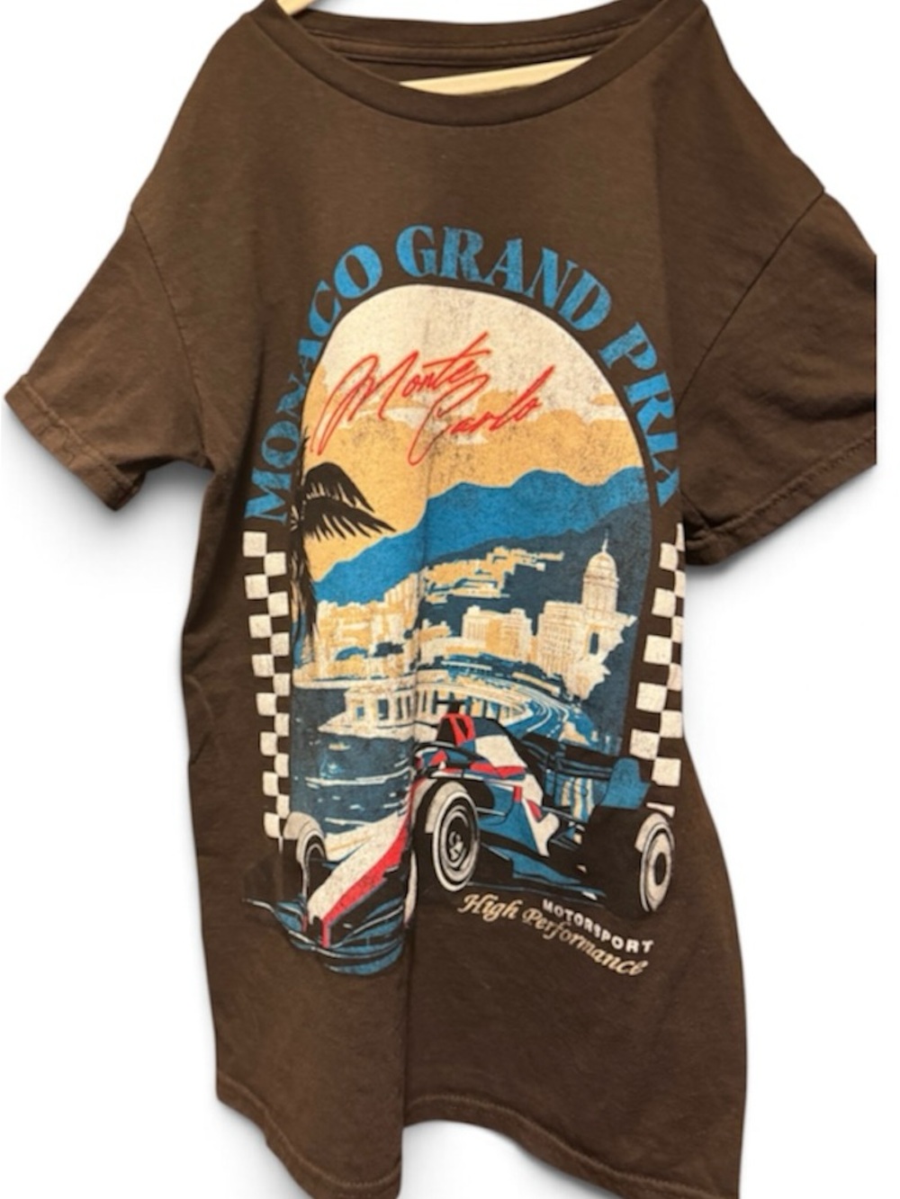 Monte Carlo Grand Prix Graphic Tee - Brown